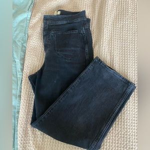Black Madewell perfect vintage wide leg jeans